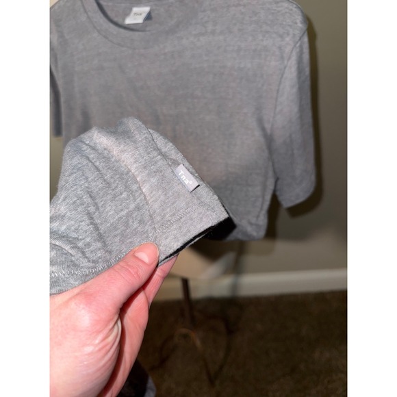 Tna Womens Grey Crew Neck Short Sleeve Basic T Shirt Top Size Medium - Picture 2 of 8